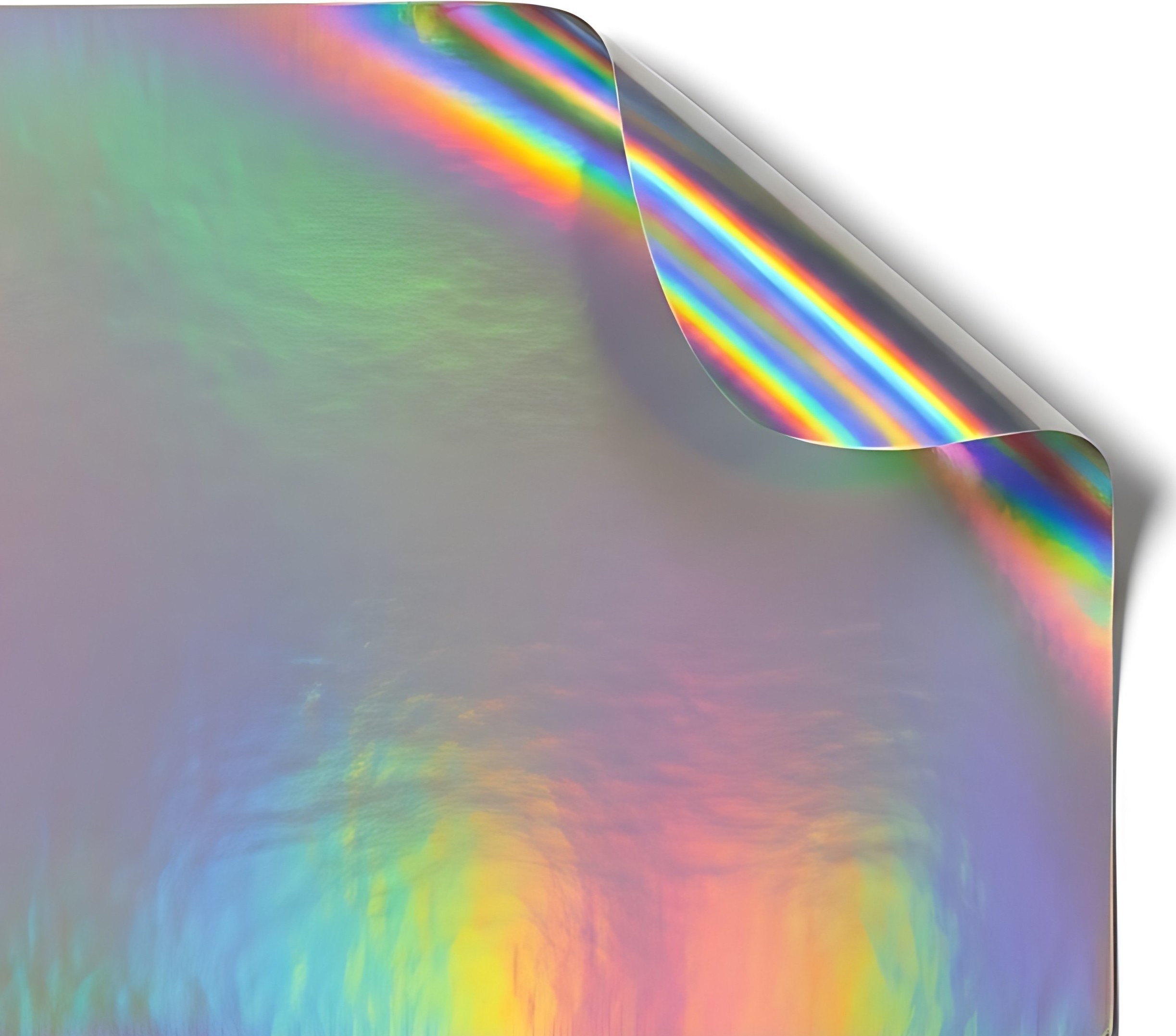 Iridescent holographic substrate material